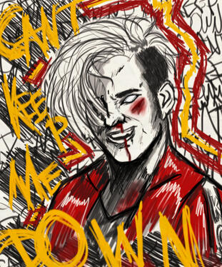 Can't Keep Me Down Bust, $15